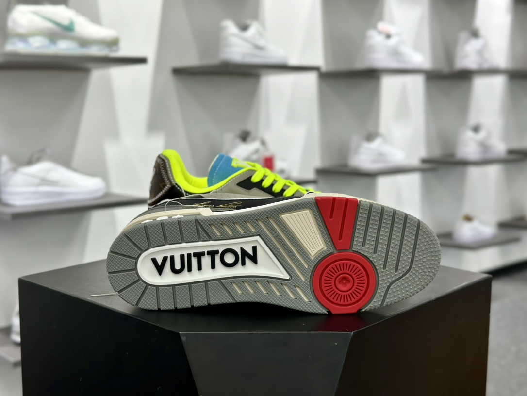 LV路易威登Louis Vuitton Trainer Sneaker Low 低帮复古休闲运动文化百搭篮球板鞋 1A8QB