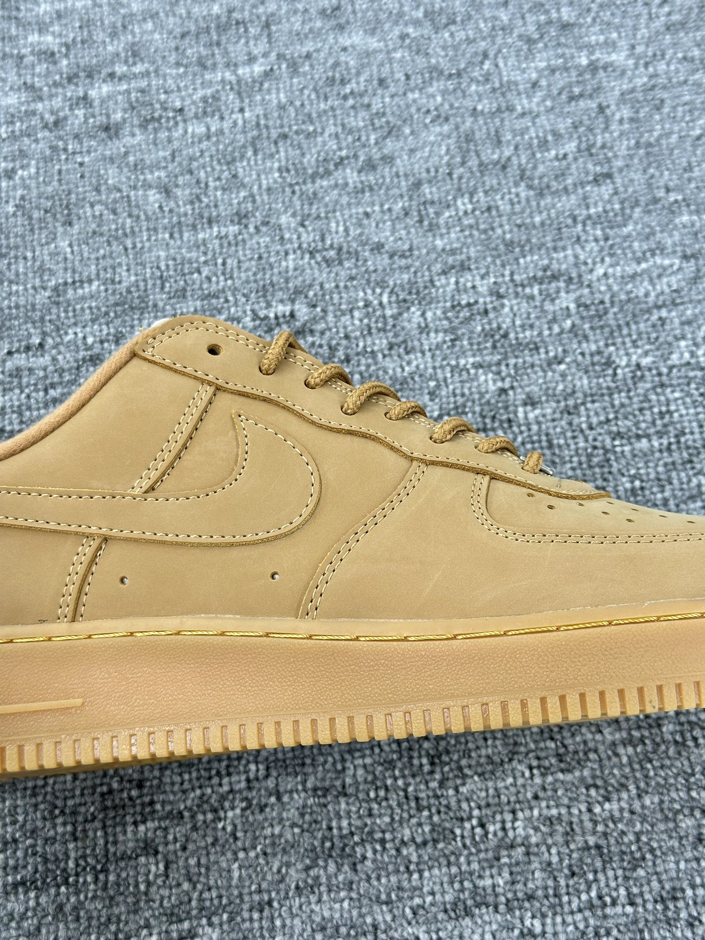 Supreme x Nike Air Force 1 Low'07”Wheat Flax”空军一号低帮板鞋“Sup麦黄”DN1555-200