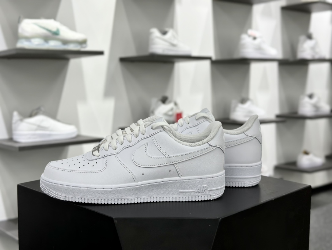 耐克Nike Air Force 1'07 Low”White/White”空军一号低帮板鞋“皮革全白”CW2288-111