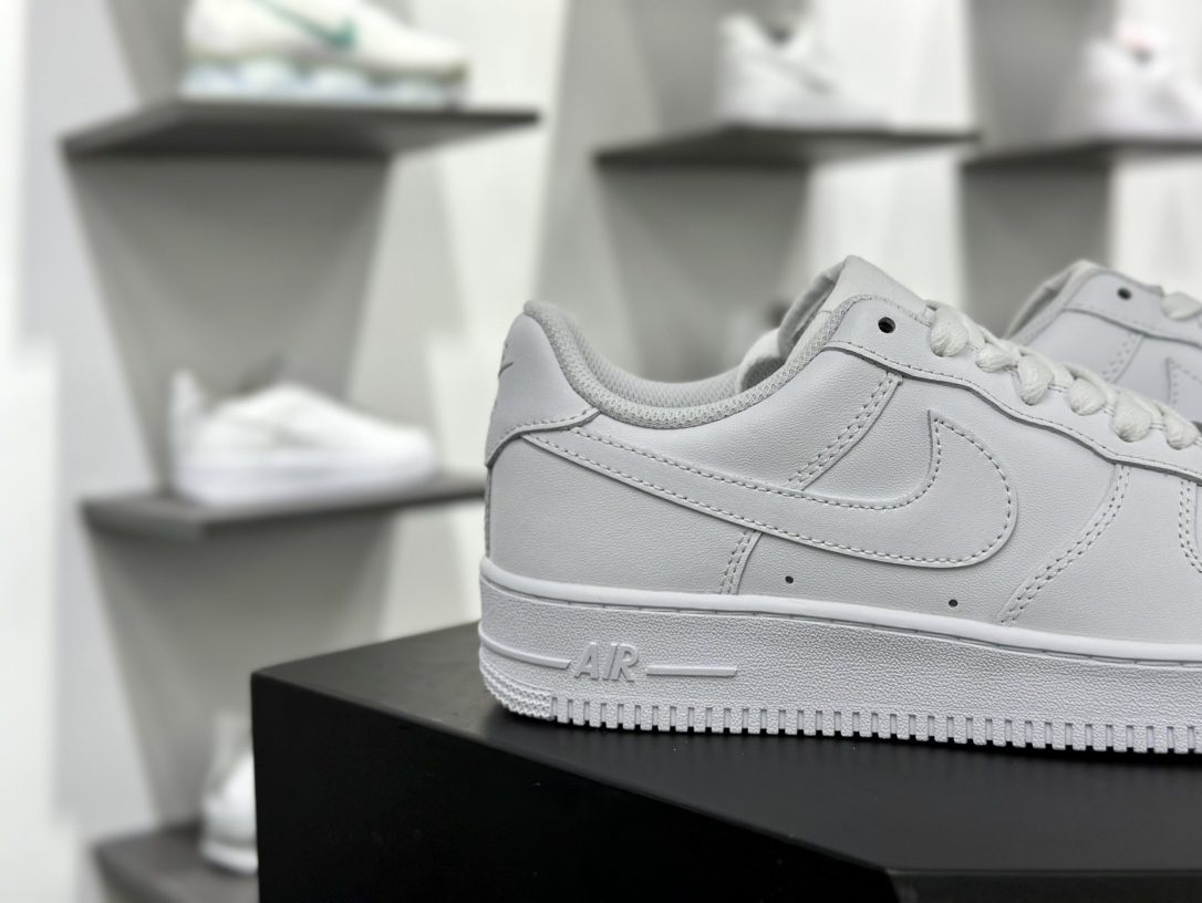 耐克Nike Air Force 1'07 Low”White/White”空军一号低帮板鞋“皮革全白”CW2288-111