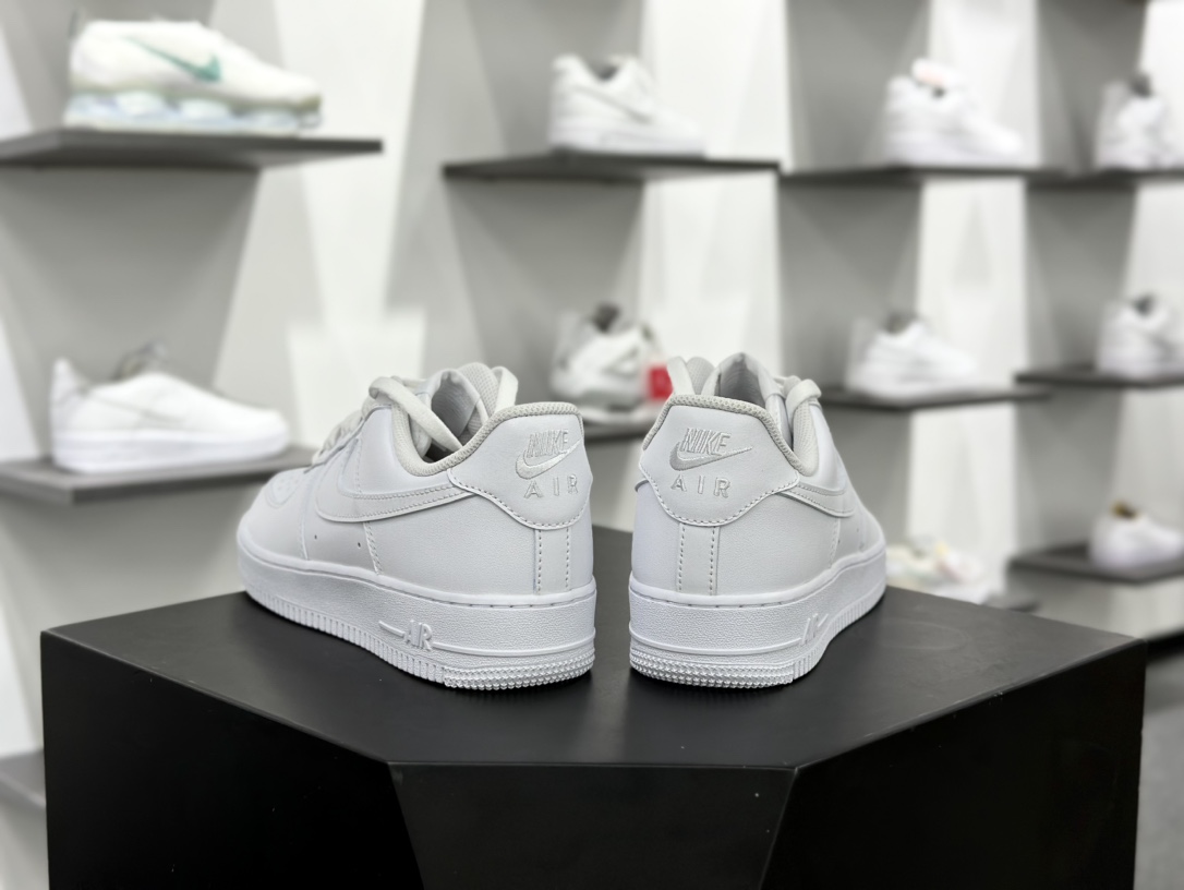耐克Nike Air Force 1'07 Low”White/White”空军一号低帮板鞋“皮革全白”CW2288-111