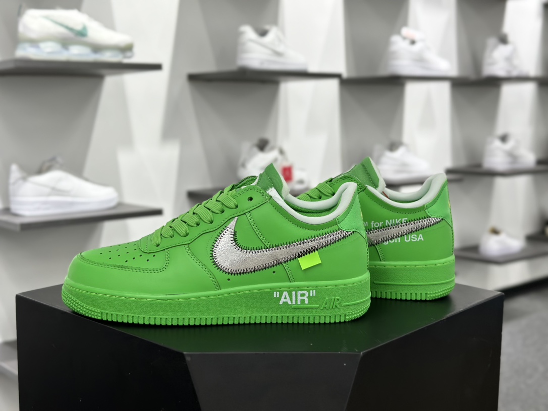 Nike Air Force 1'07 Low”Light Green Spark”空军一号休闲运动板鞋“OW浅绿银钩”DX1419-300