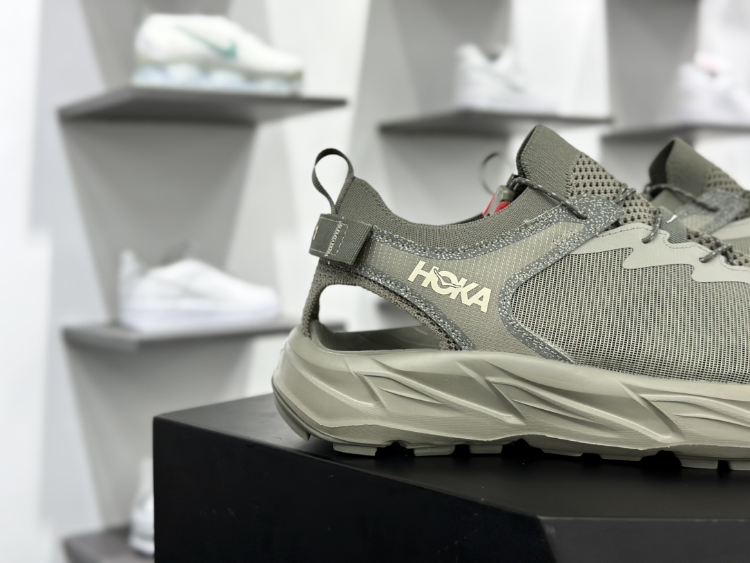 Hoka One One Hopara 2 Sandals 霍帕拉2代系列水路两用溯溪涉水休闲户外露营凉鞋“橄榄绿灰”1147650/BYT