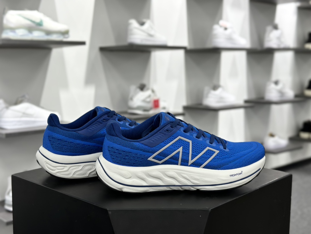 NB新百伦New Balance Fresh Foam X Vongo v6开跑V6系列低帮慢跑鞋“网织宝蓝银白”MVNGOCB6