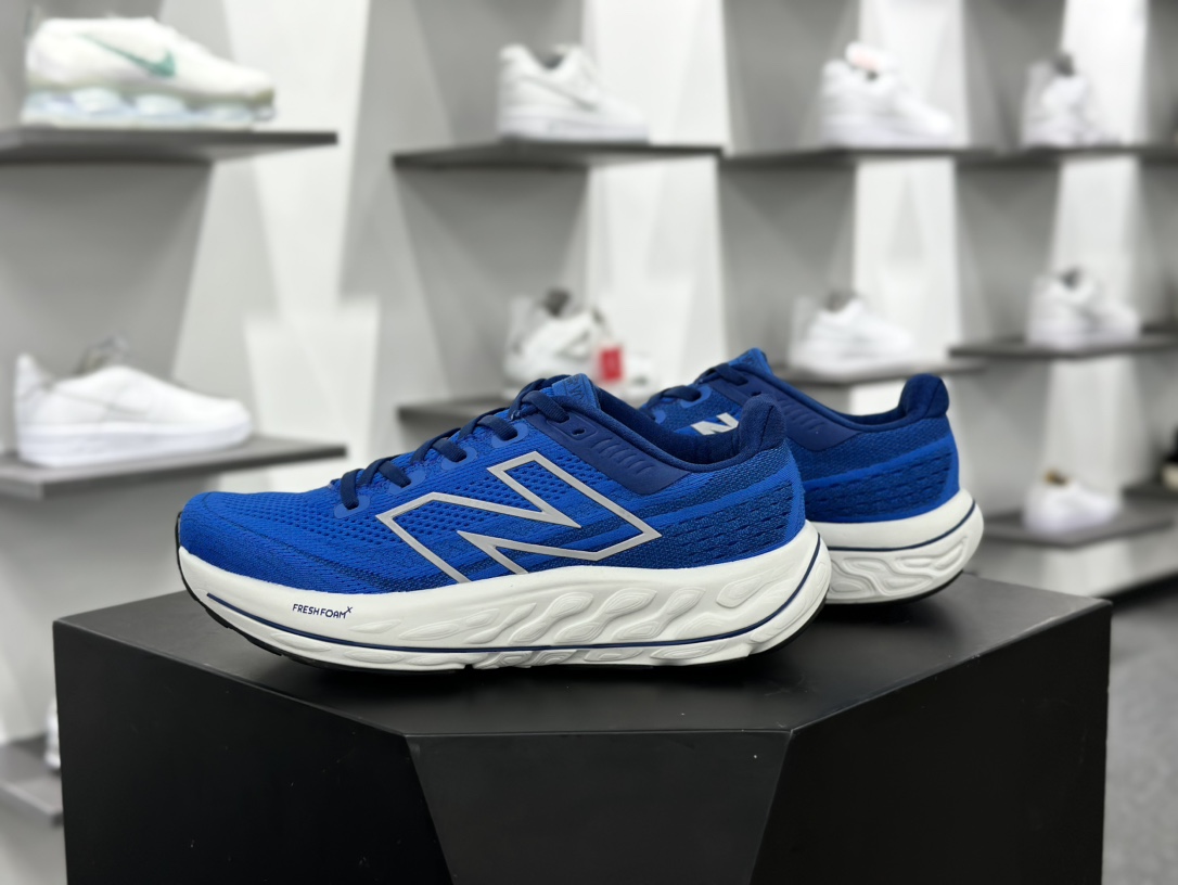 NB新百伦New Balance Fresh Foam X Vongo v6开跑V6系列低帮慢跑鞋“网织宝蓝银白”MVNGOCB6