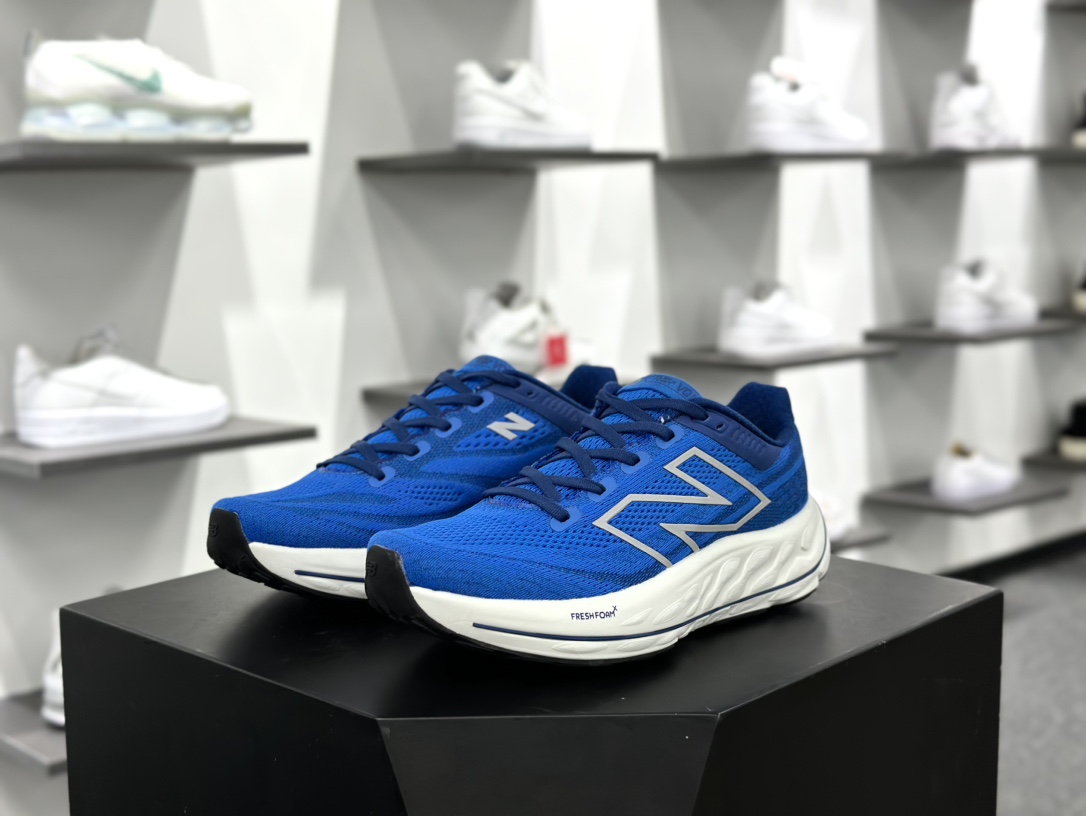 NB新百伦New Balance Fresh Foam X Vongo v6开跑V6系列低帮慢跑鞋“网织宝蓝银白”MVNGOCB6