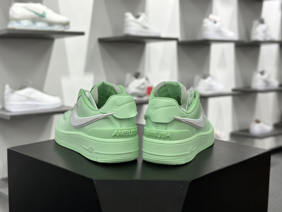 AMBUSH x Nike Air Force 1 Low SP”Vanilla Green”空军一号板鞋“联名香草绿白大钩”DV3464-700