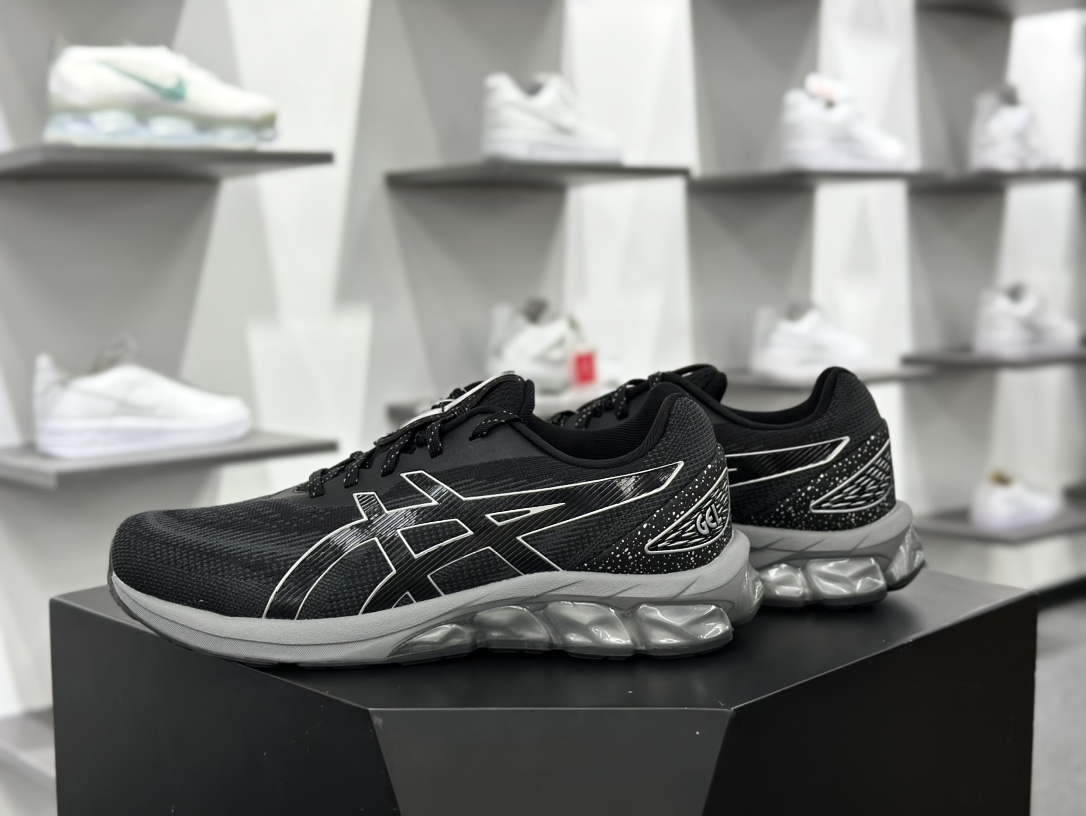 亚瑟士/ASICS Gel-Quantum 180 VII”Black/White/Grey”量子跑步鞋“黑白深灰”1201A631-002