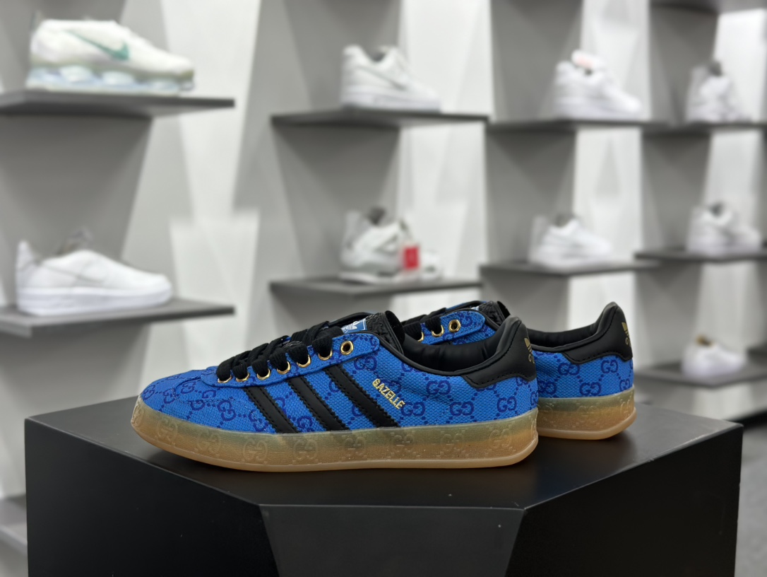 男女鞋Adidas Originals Gazelle 古驰Gucci x 德国运动品牌阿迪达斯 HQ8896