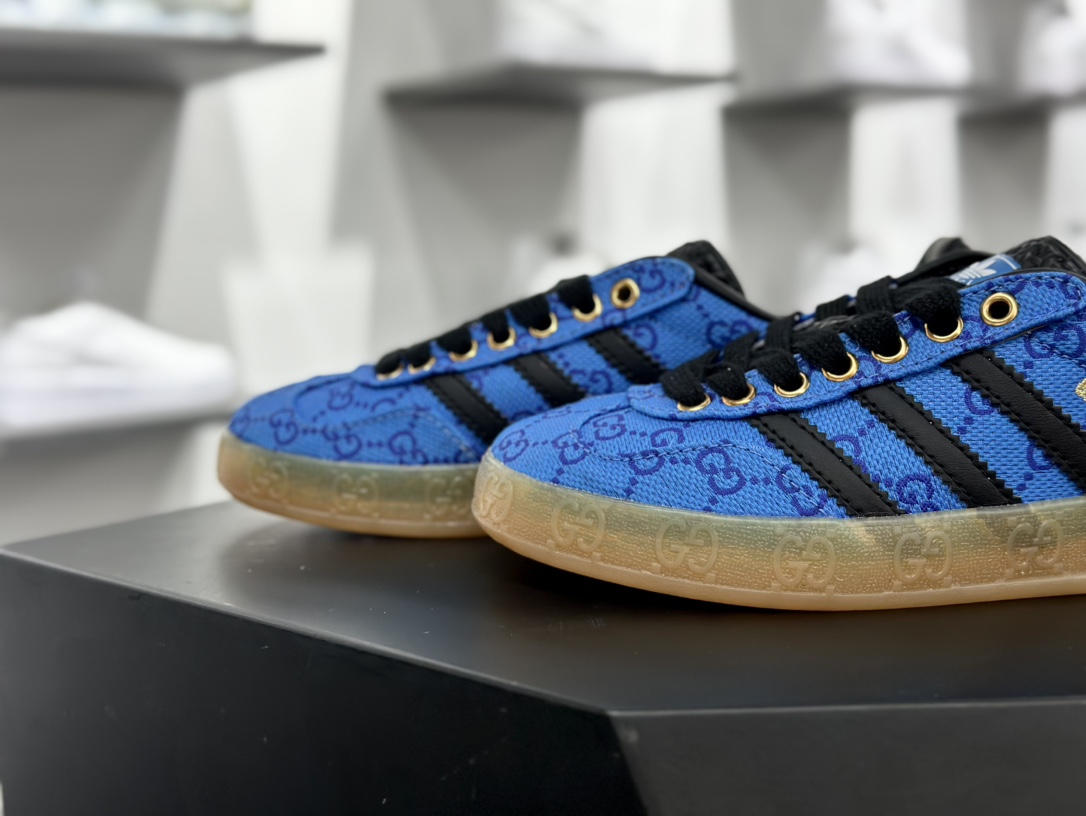 男女鞋Adidas Originals Gazelle 古驰Gucci x 德国运动品牌阿迪达斯 HQ8896