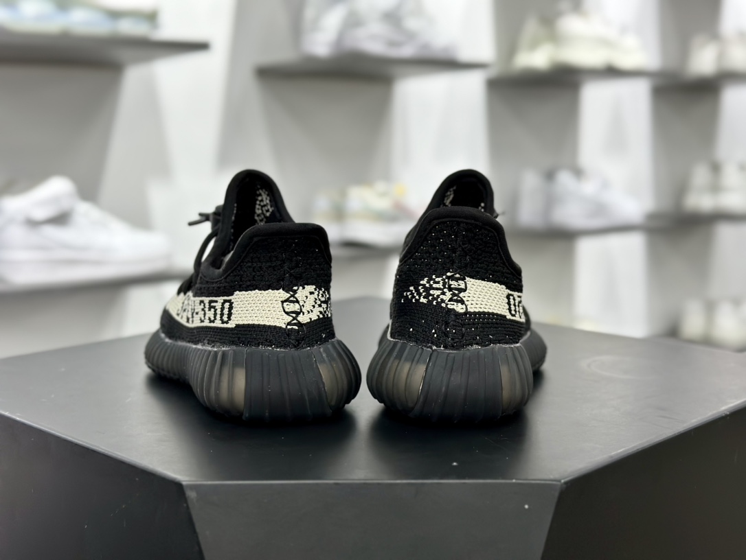 Kanye West x Adidas Yeezy Boost 350 V2”Core Black/White”椰子慢跑鞋童鞋“黑白奥利奥”BY1604