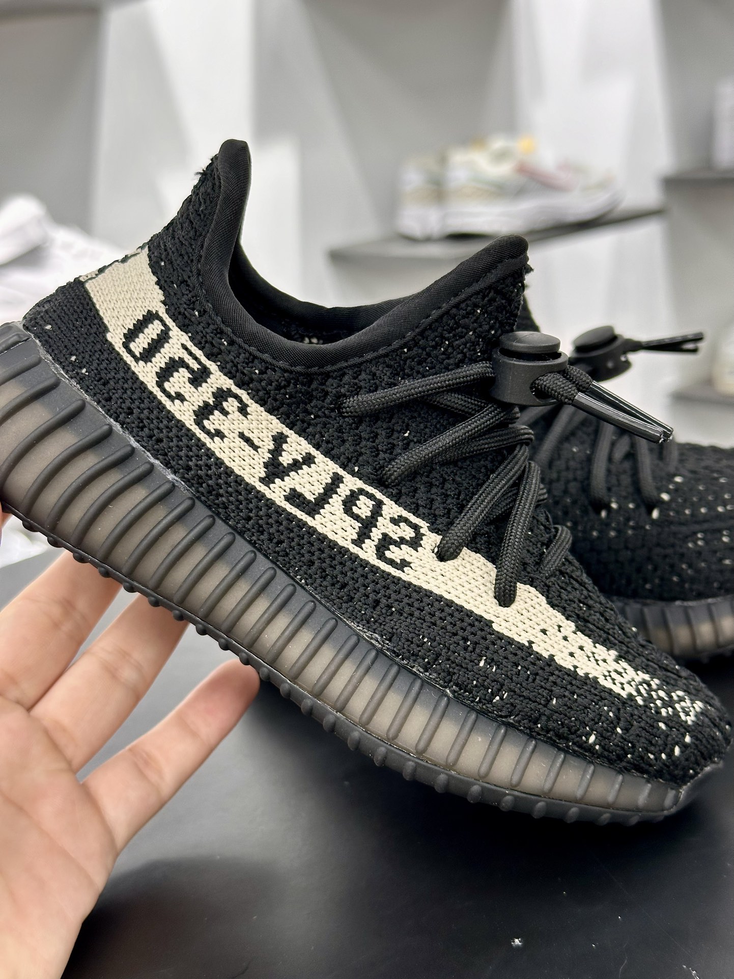 Kanye West x Adidas Yeezy Boost 350 V2”Core Black/White”椰子慢跑鞋童鞋“黑白奥利奥”BY1604