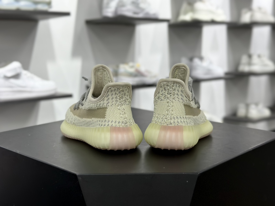 Kanye West x Adidas Yeezy Boost 350 V2”Core Black/White”椰子慢跑鞋童鞋“须白满天星”FV3254