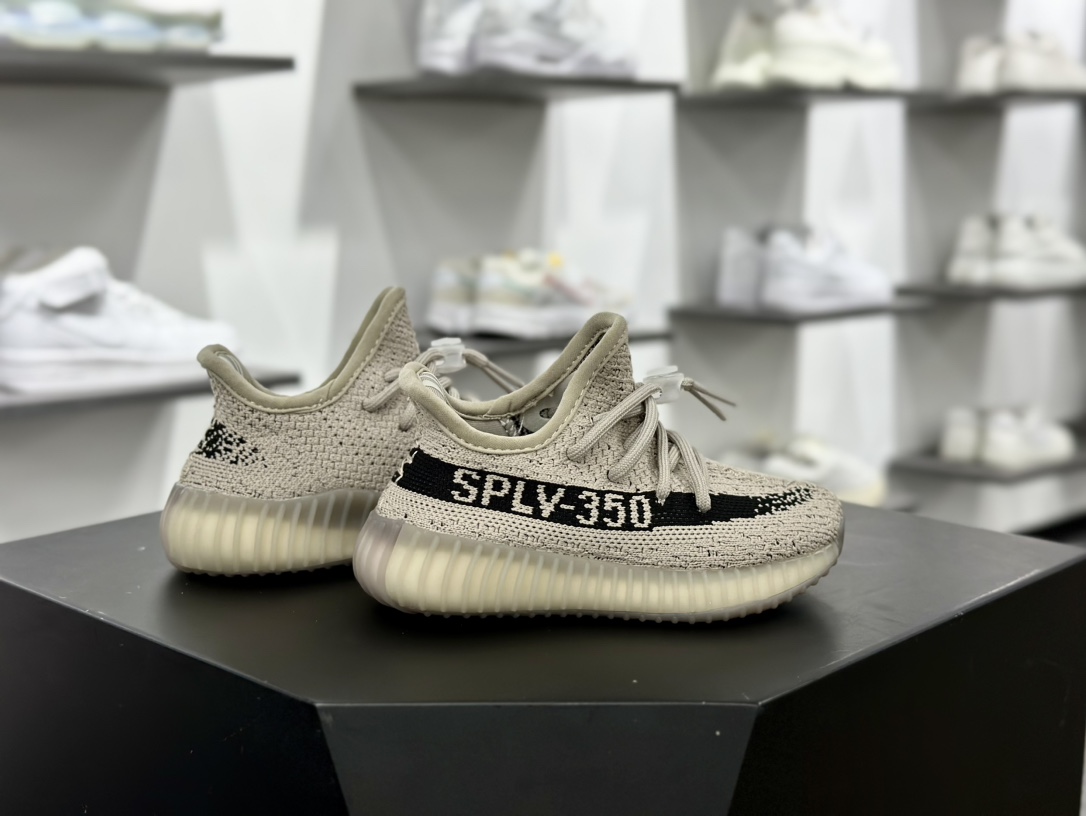 Kanye West x Adidas Yeezy Boost 350 V2”Core Black/White”椰子童鞋“芝麻黑”HP7870