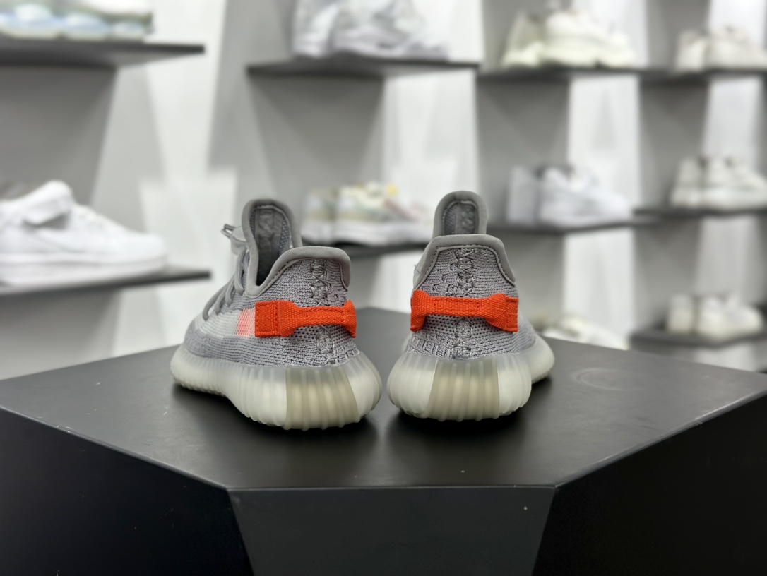 Kanye West x Adidas Yeezy Boost 350 V2”Core Black/White”椰子慢跑鞋童鞋“尾灯”FX9017