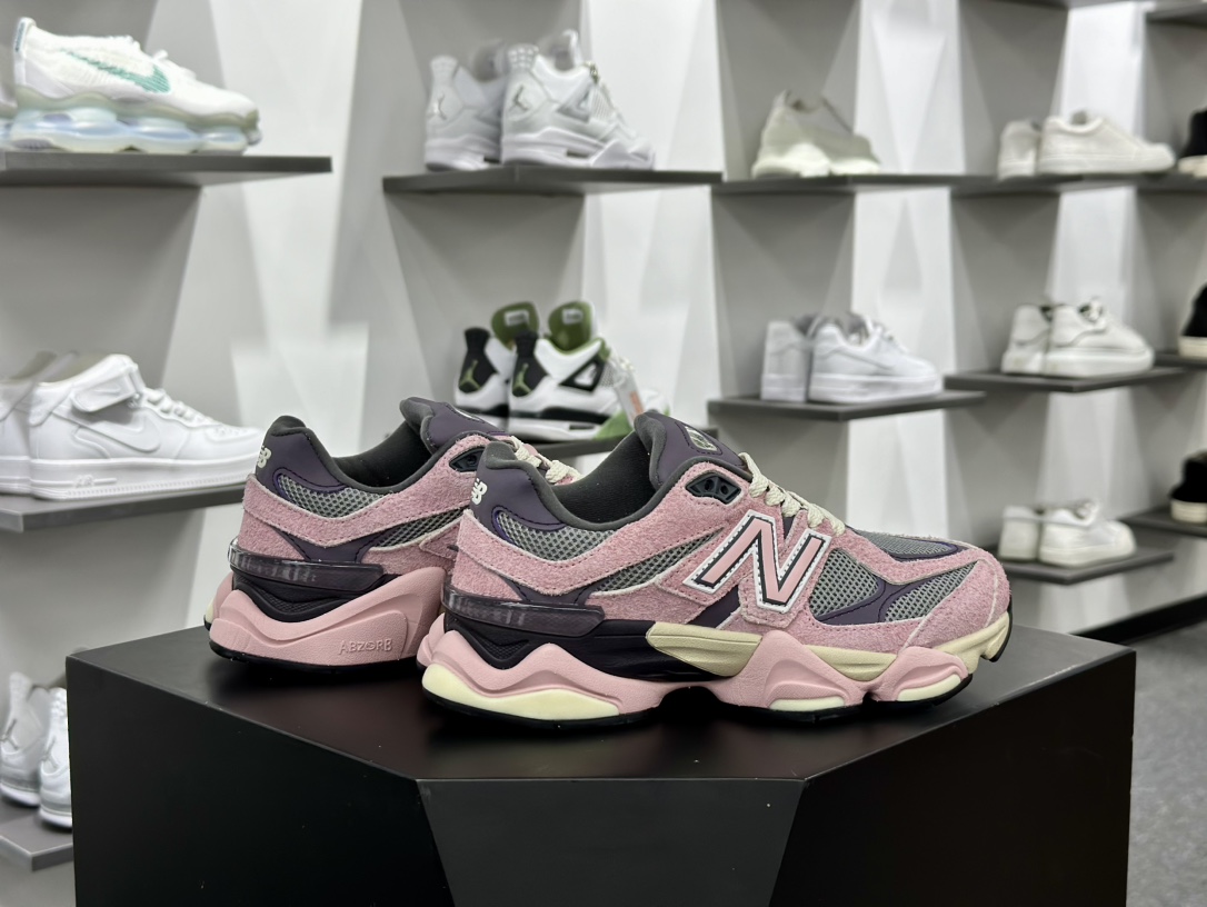 新百伦New Balance 9060”Pink Purple”系列复古百搭老爹运动跑步鞋“冰淇淋粉深紫”U9060YSO