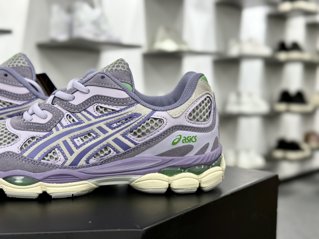 亚瑟士/Asics Gel-NYC 系列低帮复古休闲运动慢跑鞋“薰衣草紫绿”1203A372-021