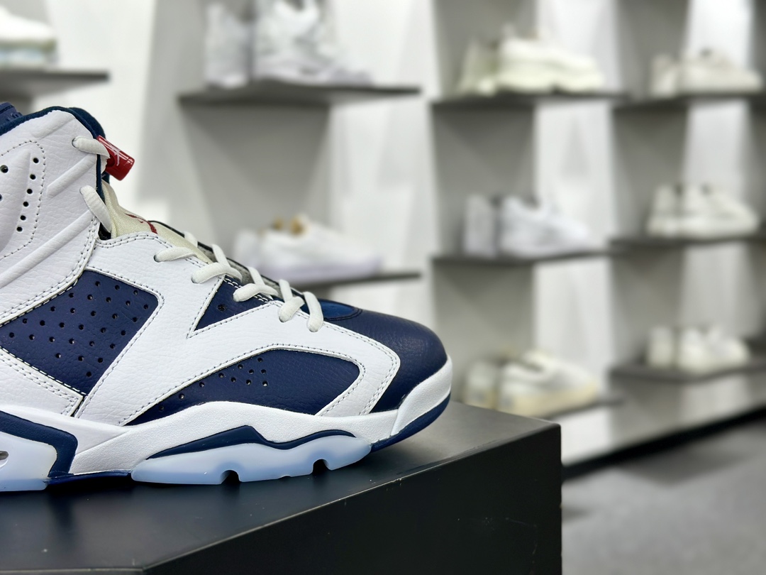 Nike Air Jordan Retro 6”Carmine”乔丹AJ6代中帮篮球鞋“白蓝巴黎奥运 CT8529-164