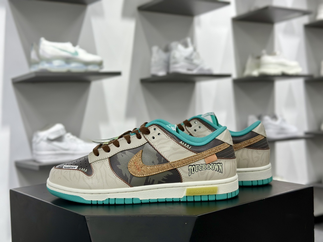 耐克Nike SB Dunk Low”Have an Outing in Spring”扣篮系列低帮休闲运动滑板板鞋“灰棕褐绿春行橄越涂鸦”DV0833-101