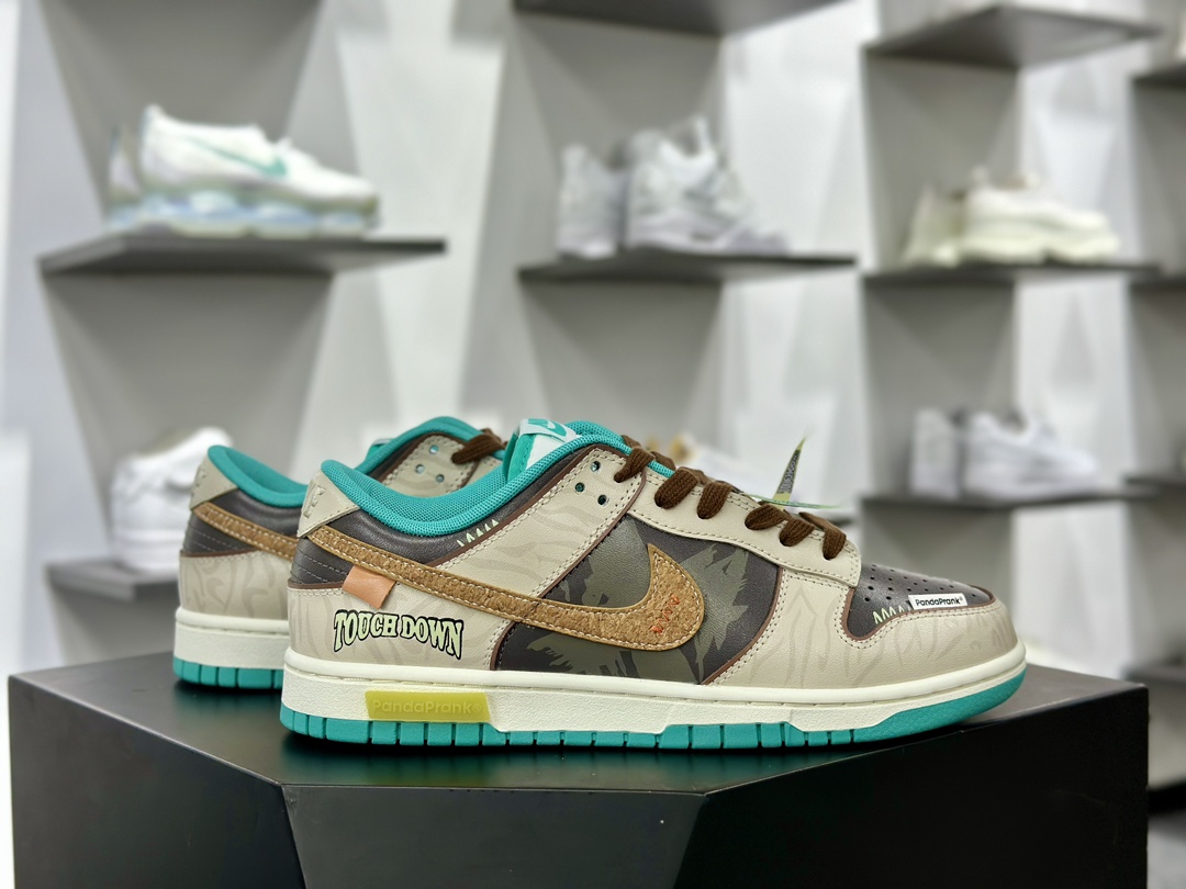 耐克Nike SB Dunk Low”Have an Outing in Spring”扣篮系列低帮休闲运动滑板板鞋“灰棕褐绿春行橄越涂鸦”DV0833-101