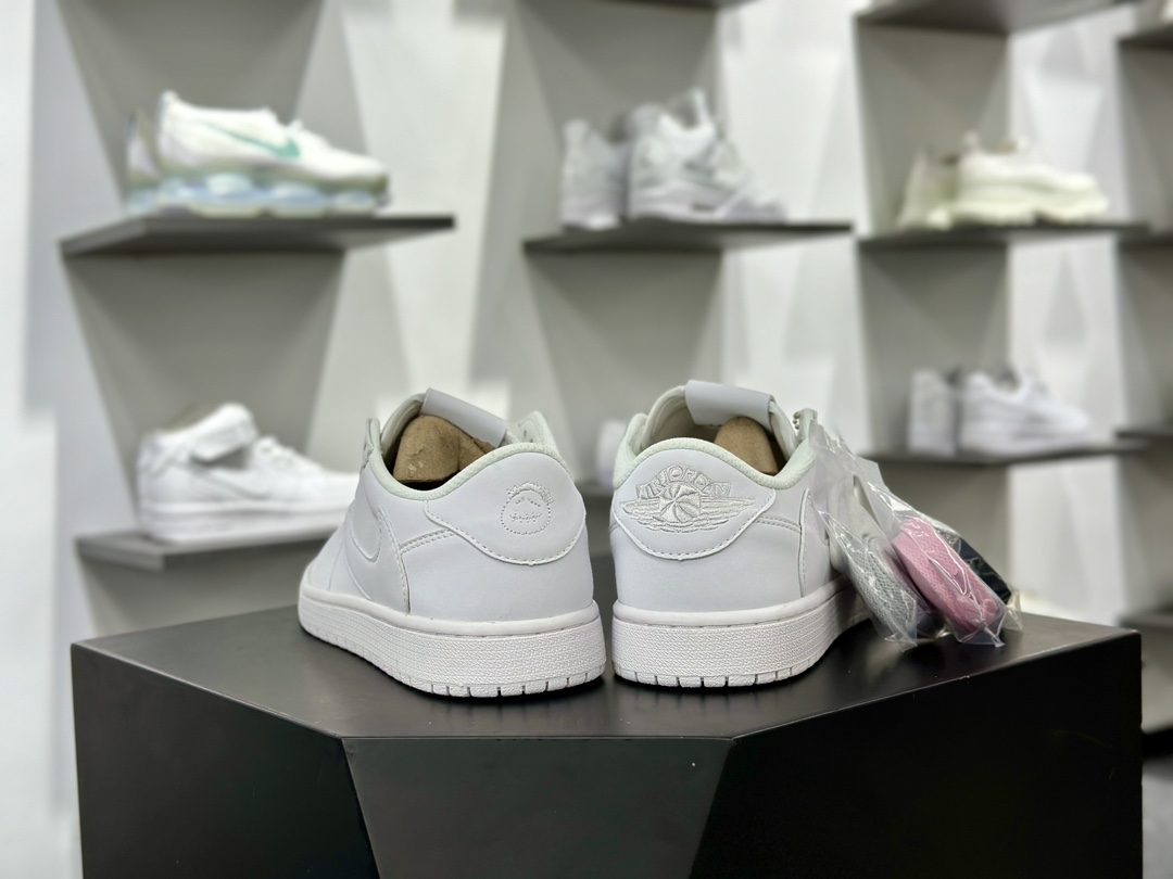 Travis Scott X Nike Air Jordan 1 Low OG SP”All White”AJ1乔丹一代篮球鞋“TS联名全白倒钩”DM7866-202