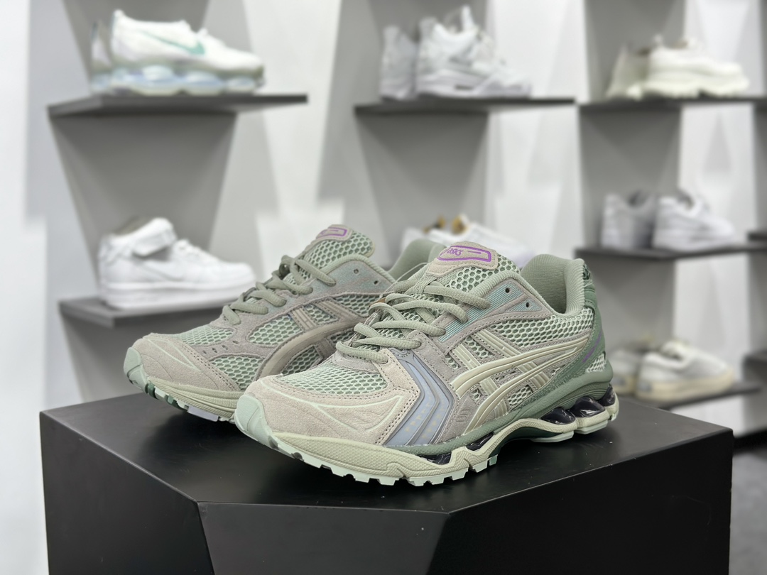 ASICS GEL-KAYANO 14 亚瑟士K14系列户外复古潮流百搭织物合成革缓震休闲跑步鞋 1202A161-023