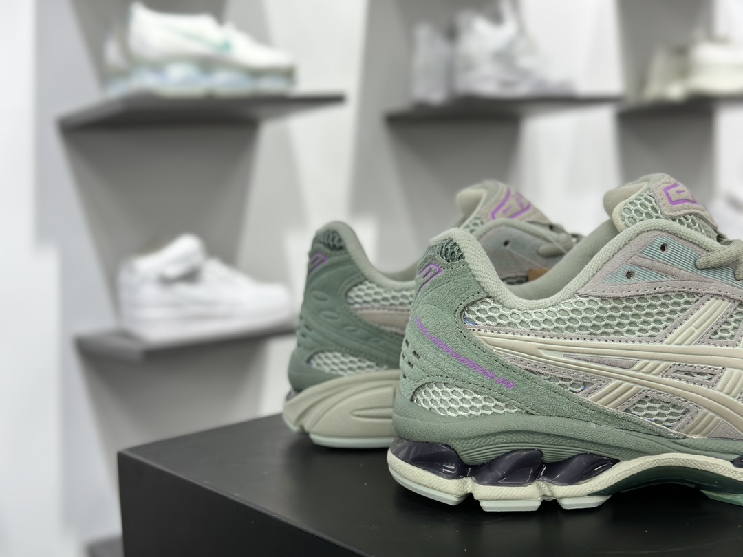 ASICS GEL-KAYANO 14 亚瑟士K14系列户外复古潮流百搭织物合成革缓震休闲跑步鞋 1202A161-023