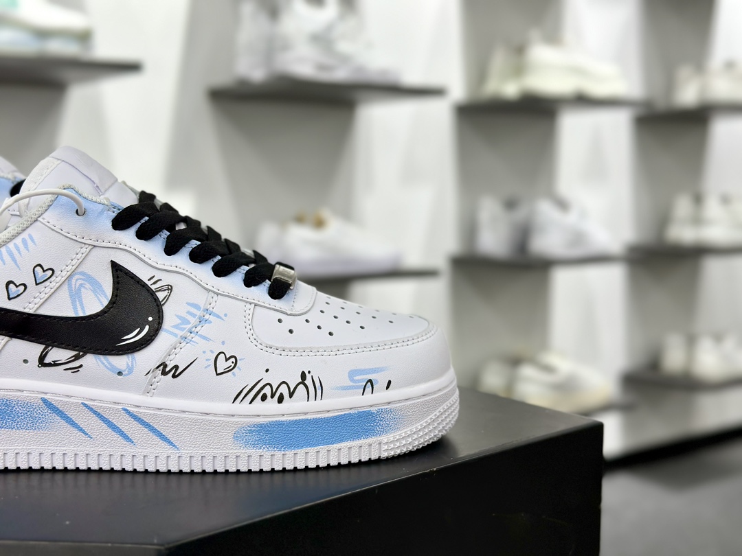 Air Force 1 '07 Low 七夕限定白黑蓝喷绘