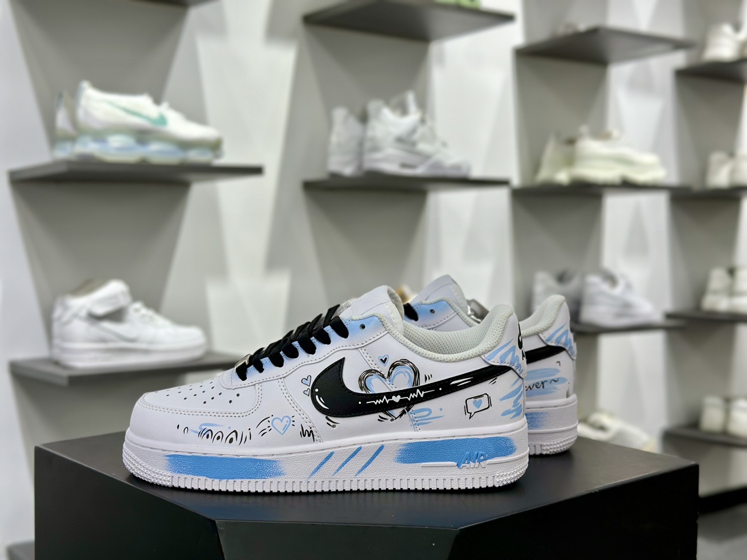 Air Force 1 '07 Low 七夕限定白黑蓝喷绘