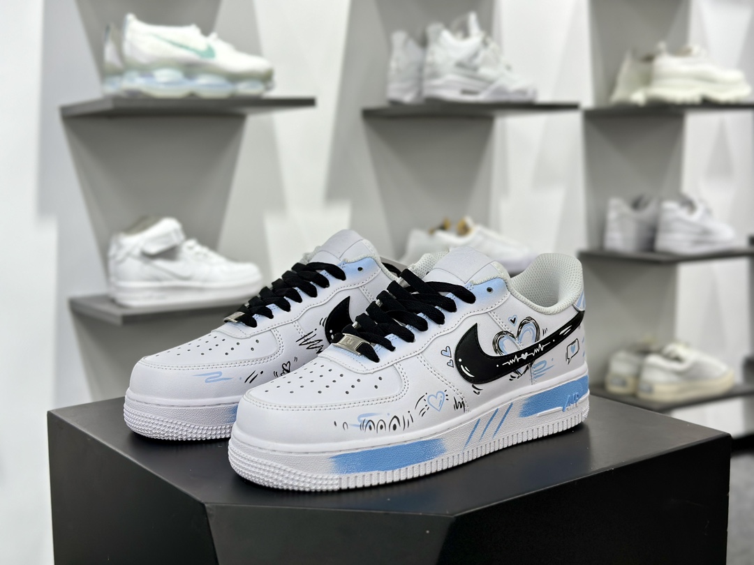 Air Force 1 '07 Low 七夕限定白黑蓝喷绘