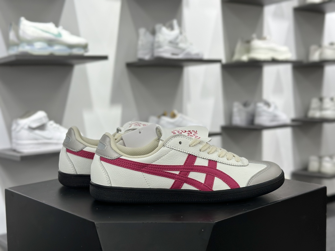 鬼塚虎/Onitsuka Tiger Tokuten 得分系列低帮板鞋“皮革奶白银玫粉千禧辣妹”1183B938-100