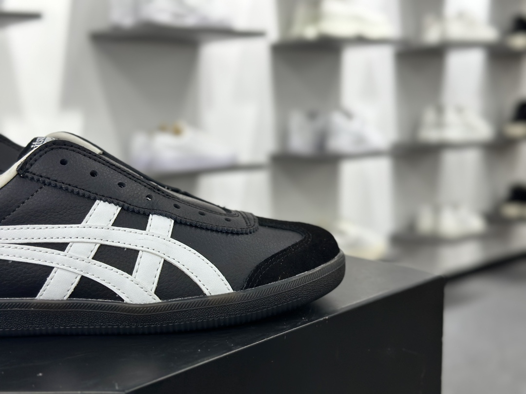 鬼塚虎/Onitsuka Tiger Tokuten 得分系列低帮复古德训风休闲运动板鞋“皮革黑白”1183C290-001