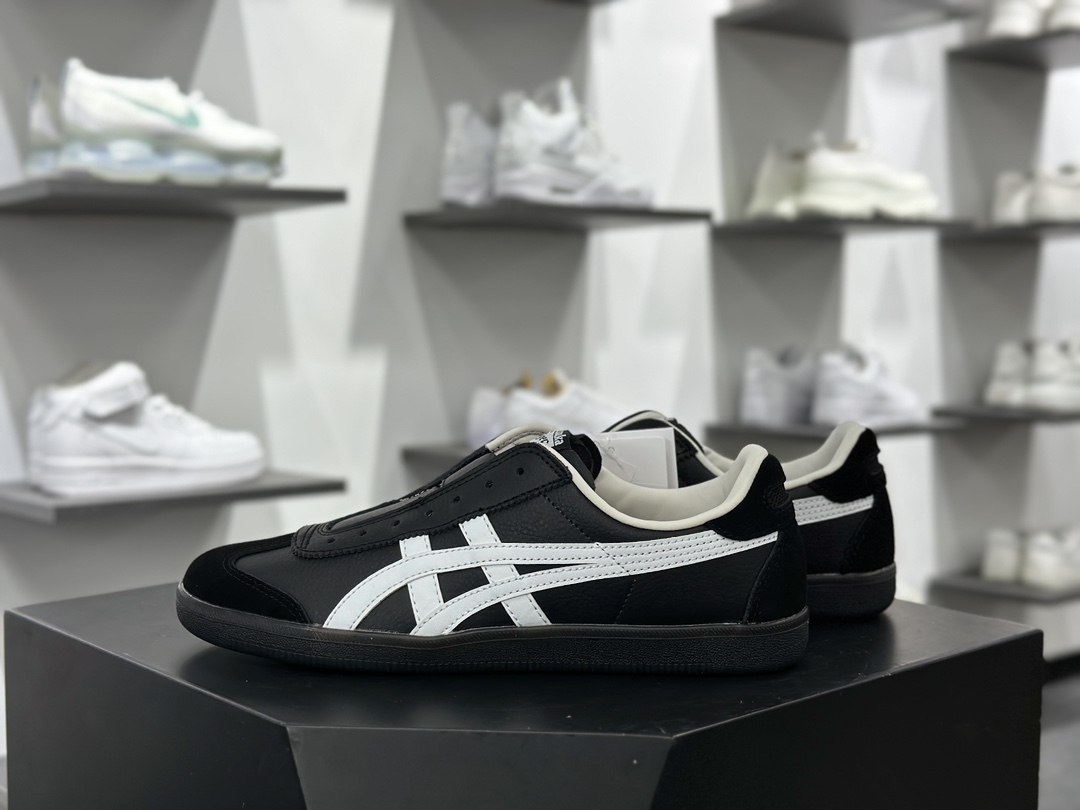 鬼塚虎/Onitsuka Tiger Tokuten 得分系列低帮复古德训风休闲运动板鞋“皮革黑白”1183C290-001