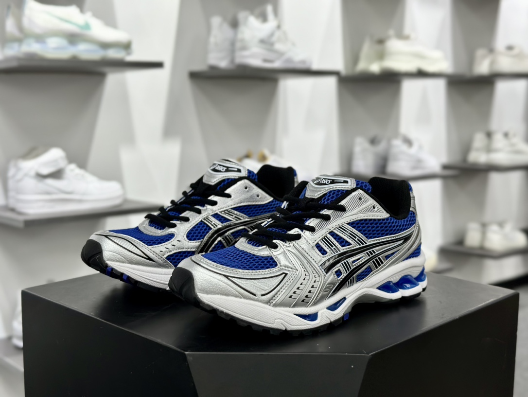 ASICS GEL-KAYANO 14 亚瑟士K14系列户外复古潮流百搭织物合成革缓震休闲跑步鞋 1201A019-401