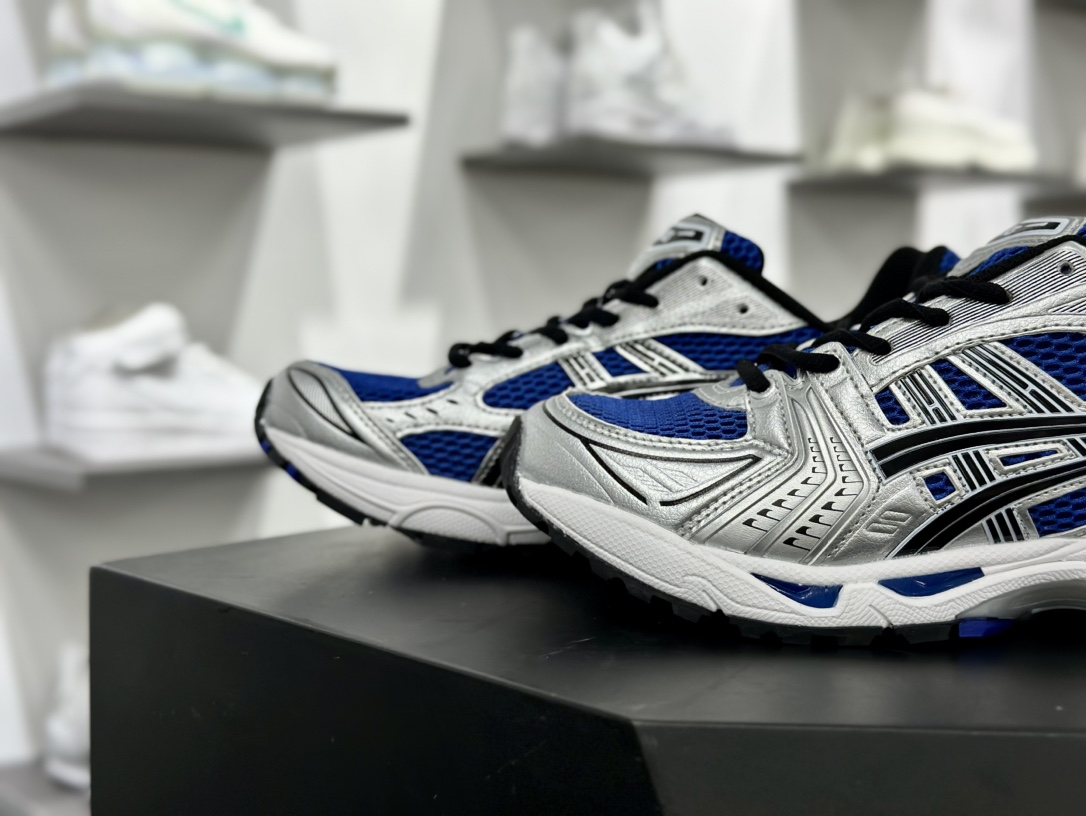 ASICS GEL-KAYANO 14 亚瑟士K14系列户外复古潮流百搭织物合成革缓震休闲跑步鞋 1201A019-401