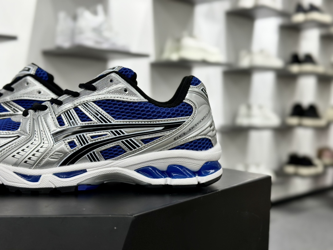 ASICS GEL-KAYANO 14 亚瑟士K14系列户外复古潮流百搭织物合成革缓震休闲跑步鞋 1201A019-401