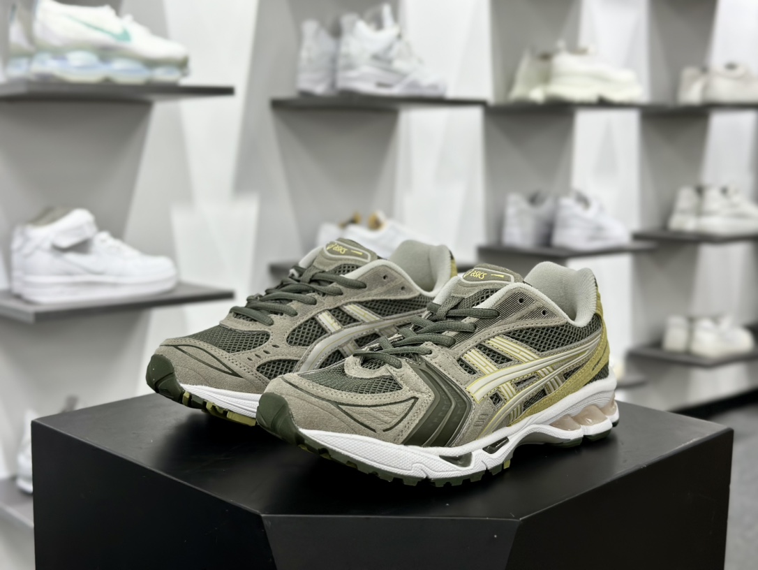 ASICS GEL-KAYANO 14 亚瑟士K14系列户外复古潮流百搭织物合成革缓震休闲跑步鞋 1201A161-300