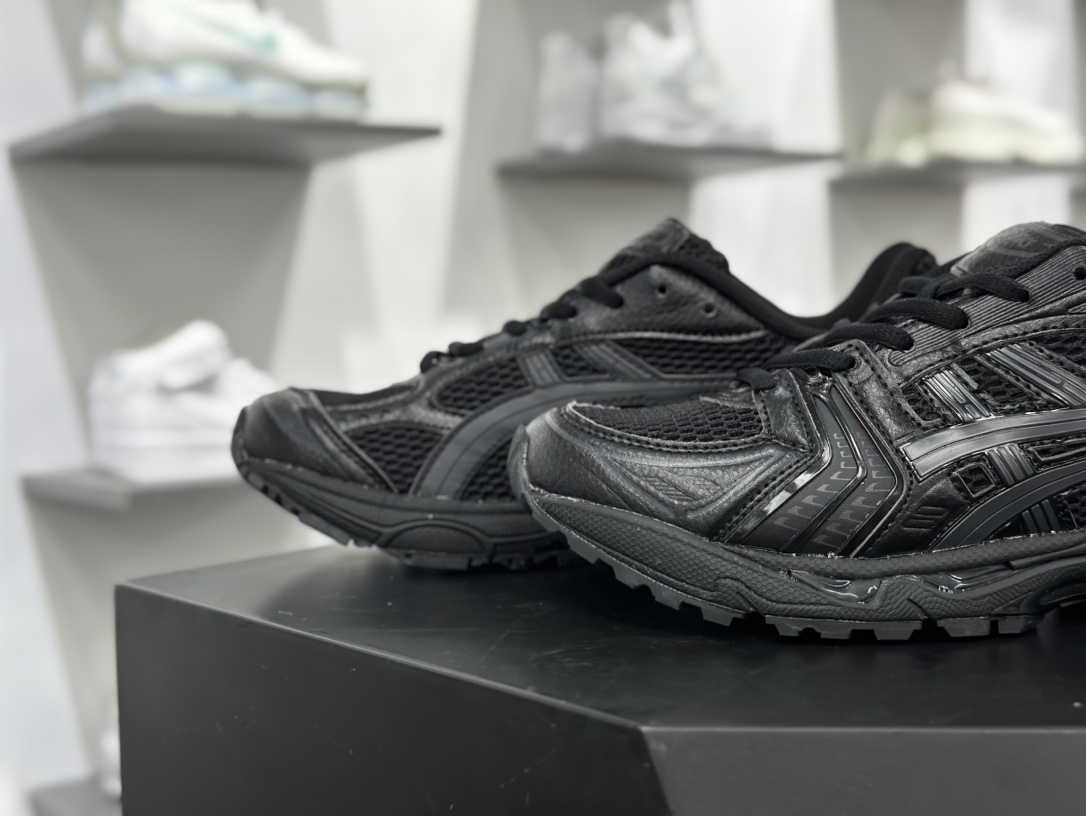 ASICS GEL-KAYANO 14 亚瑟士K14系列户外复古潮流百搭织物合成革缓震休闲跑步鞋 1202A019-001