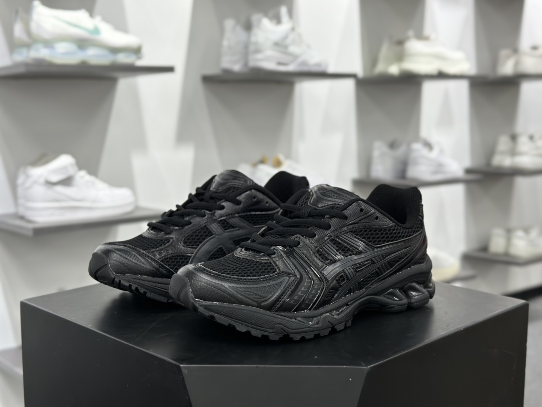 ASICS GEL-KAYANO 14 亚瑟士K14系列户外复古潮流百搭织物合成革缓震休闲跑步鞋 1202A019-001