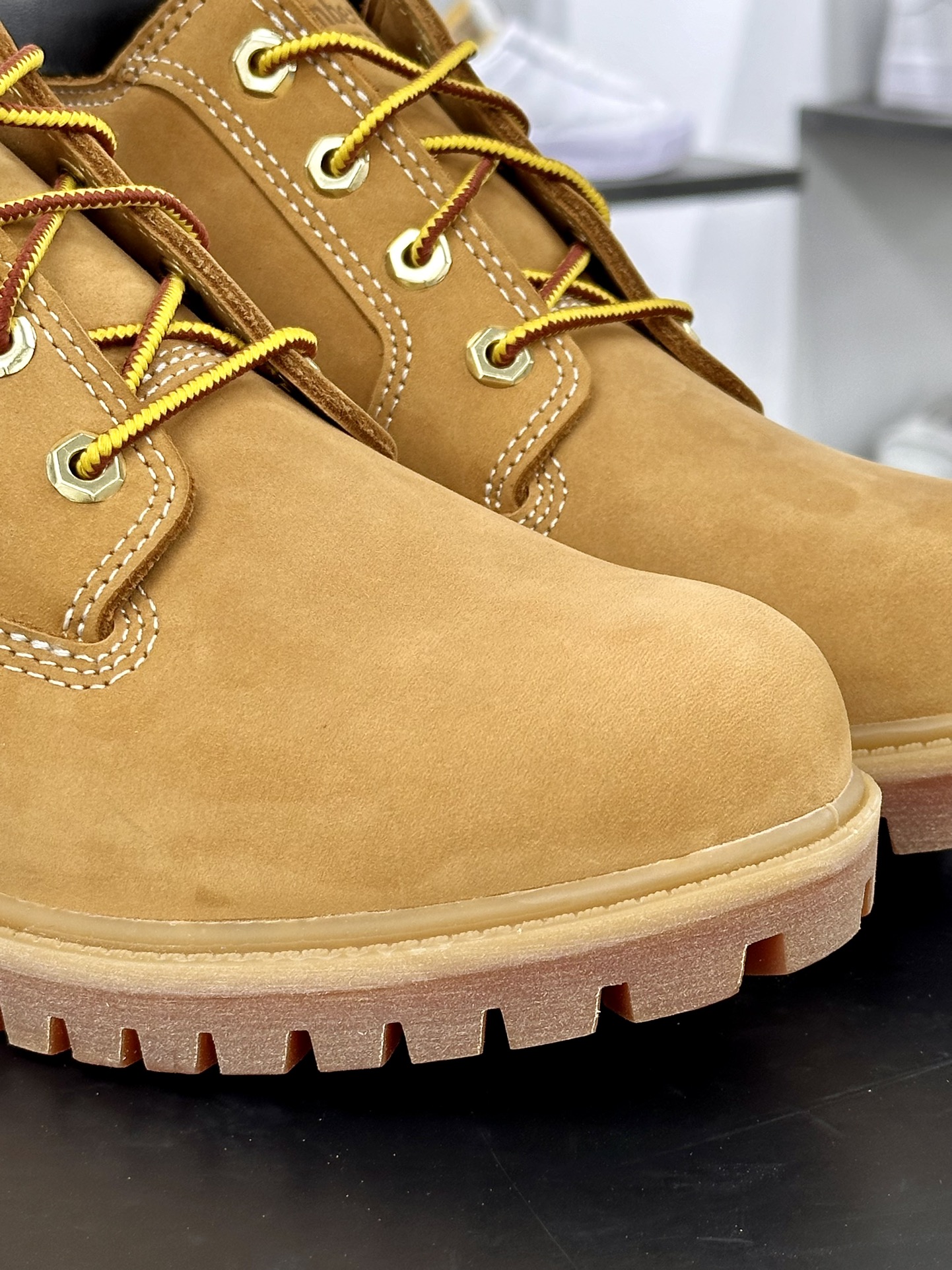 添柏岚Timberland Fatigue Chukka Nubuck Boots经典户外短筒百搭工装中帮马丁靴“麦黄黑”TB023061-231