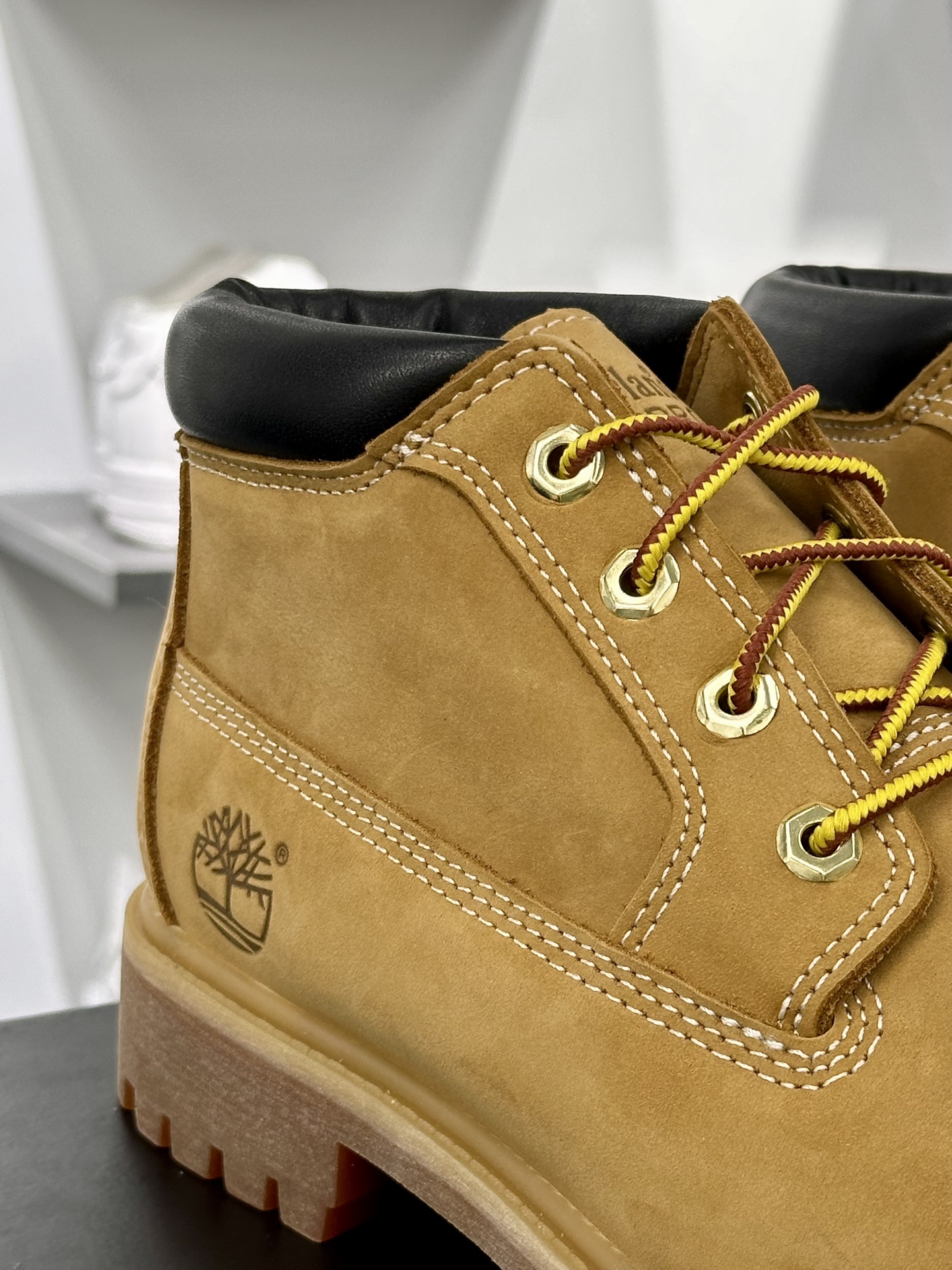 添柏岚Timberland Fatigue Chukka Nubuck Boots经典户外短筒百搭工装中帮马丁靴“麦黄黑”TB023061-231