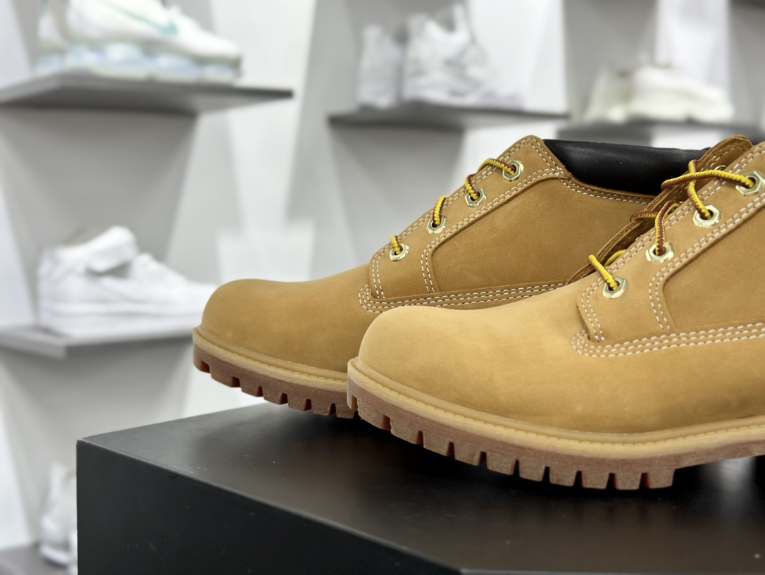 添柏岚Timberland Fatigue Chukka Nubuck Boots经典户外短筒百搭工装中帮马丁靴“麦黄黑”TB023061-231