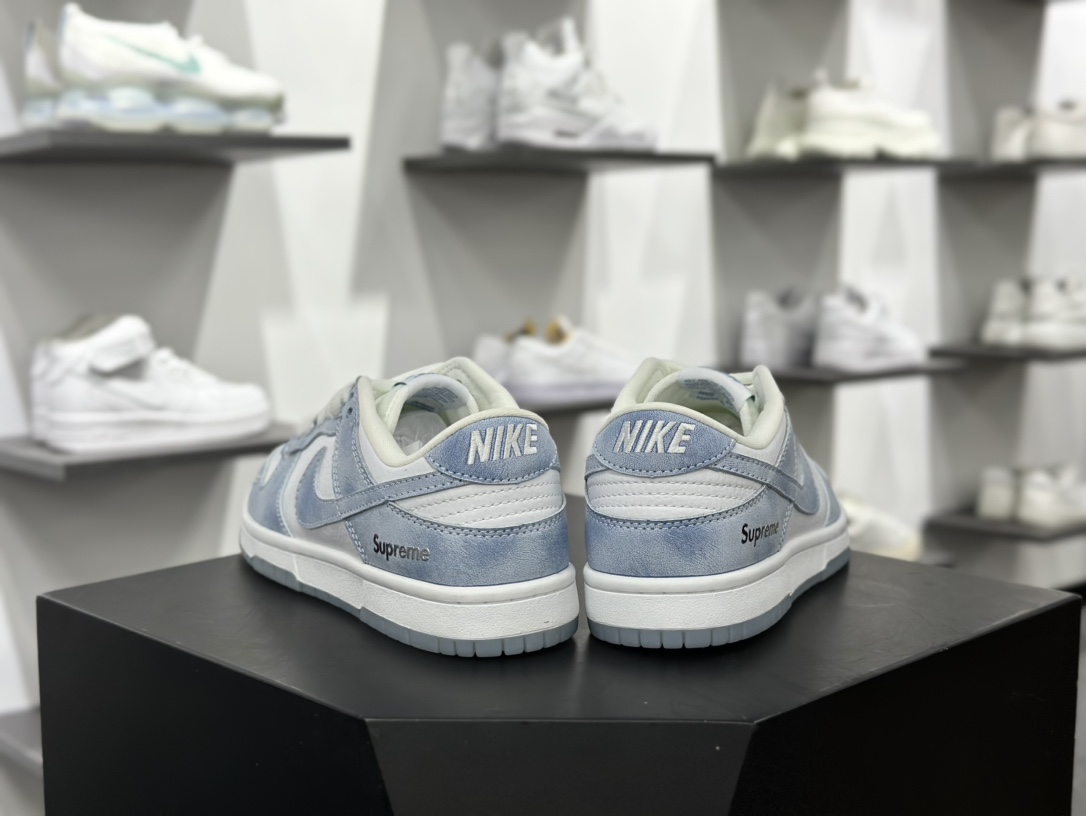 至高无上Supreme x Nike By You SB Dunk Low Retro SP扣篮板鞋“Sup冰晶蓝白”JH8039-939