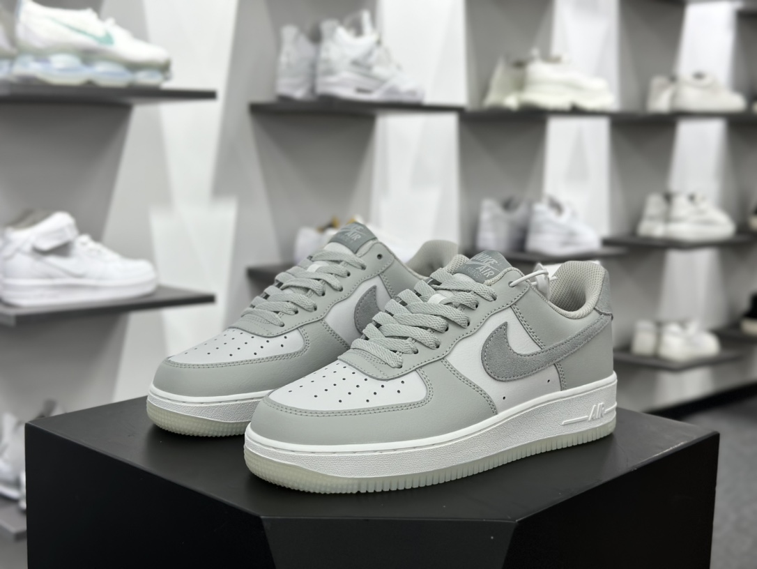 耐克Nike Air Force 1'07 Low”Light Grey”空军一号板鞋“云雾灰莫兰迪”FJ4170-003