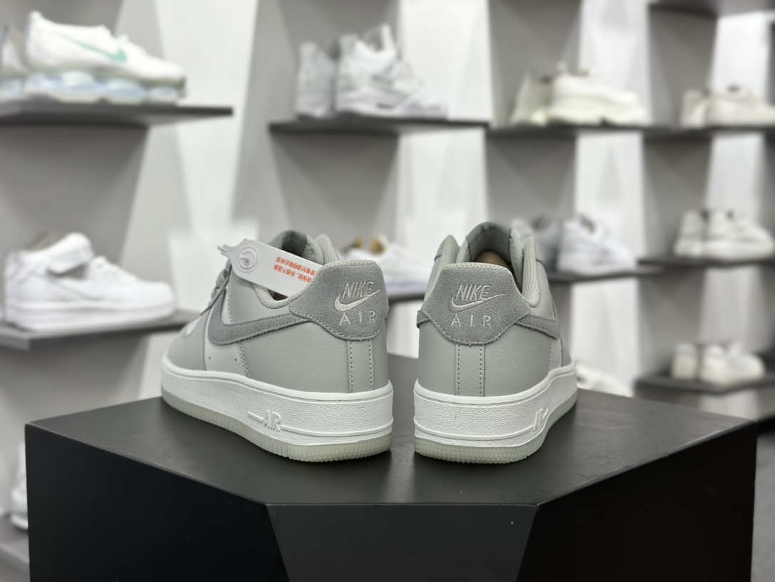 耐克Nike Air Force 1'07 Low”Light Grey”空军一号板鞋“云雾灰莫兰迪”FJ4170-003