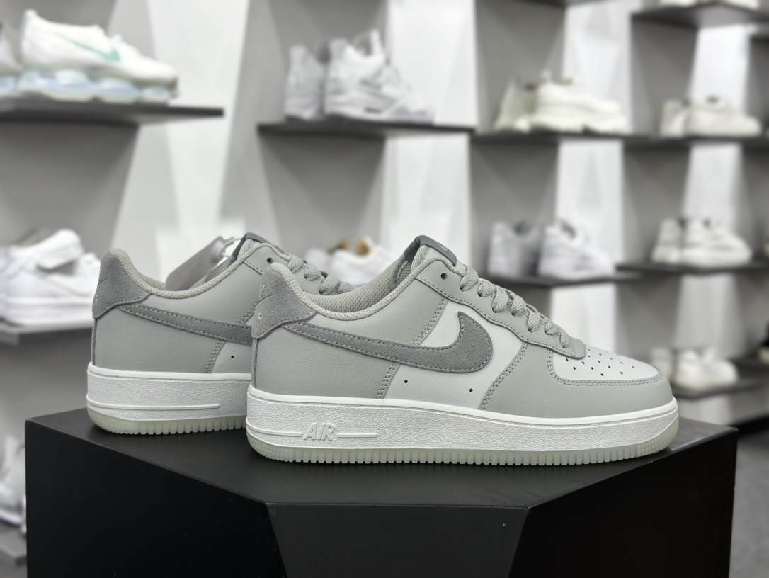 耐克Nike Air Force 1'07 Low”Light Grey”空军一号板鞋“云雾灰莫兰迪”FJ4170-003