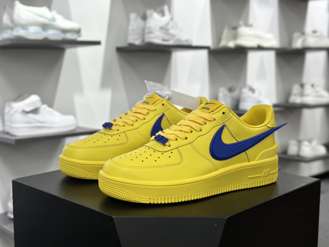 Nike Air Force 1 Low SP”Brilliant Yellow/Royal Blue”空军一号板鞋“联名亮黄皇家蓝大钩”DV3464-600