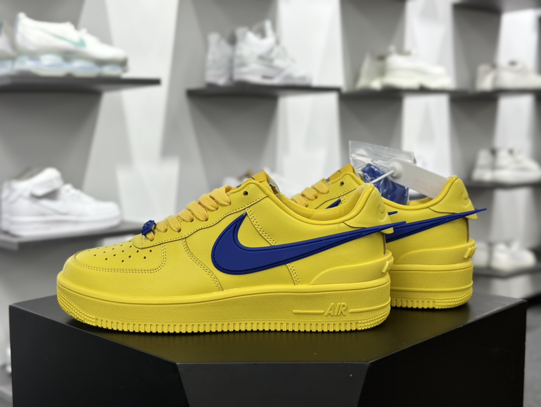 Nike Air Force 1 Low SP”Brilliant Yellow/Royal Blue”空军一号板鞋“联名亮黄皇家蓝大钩”DV3464-600