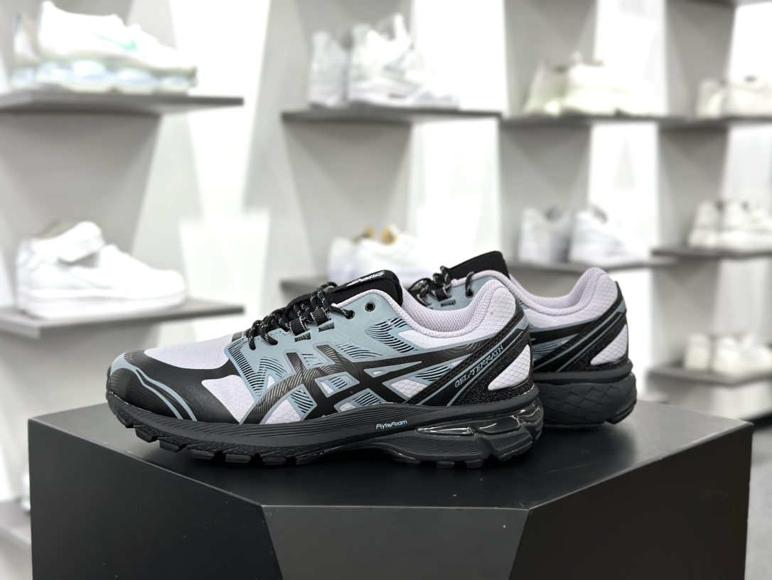 亚瑟士/Asics Gel-Terrain”Faded Ash Rock”全地形系列低帮跑步鞋“黑淡紫工业蓝”1203A342-500