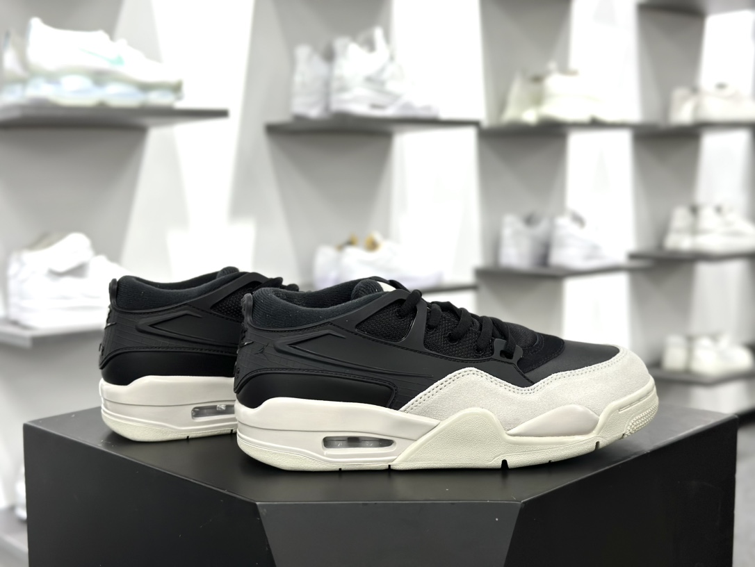 耐克Nike Air Jordan 4 Retro RM”Black Light Bone”迈克尔·乔丹AJ4代篮球鞋“黑浅骨白”FQ7939-001